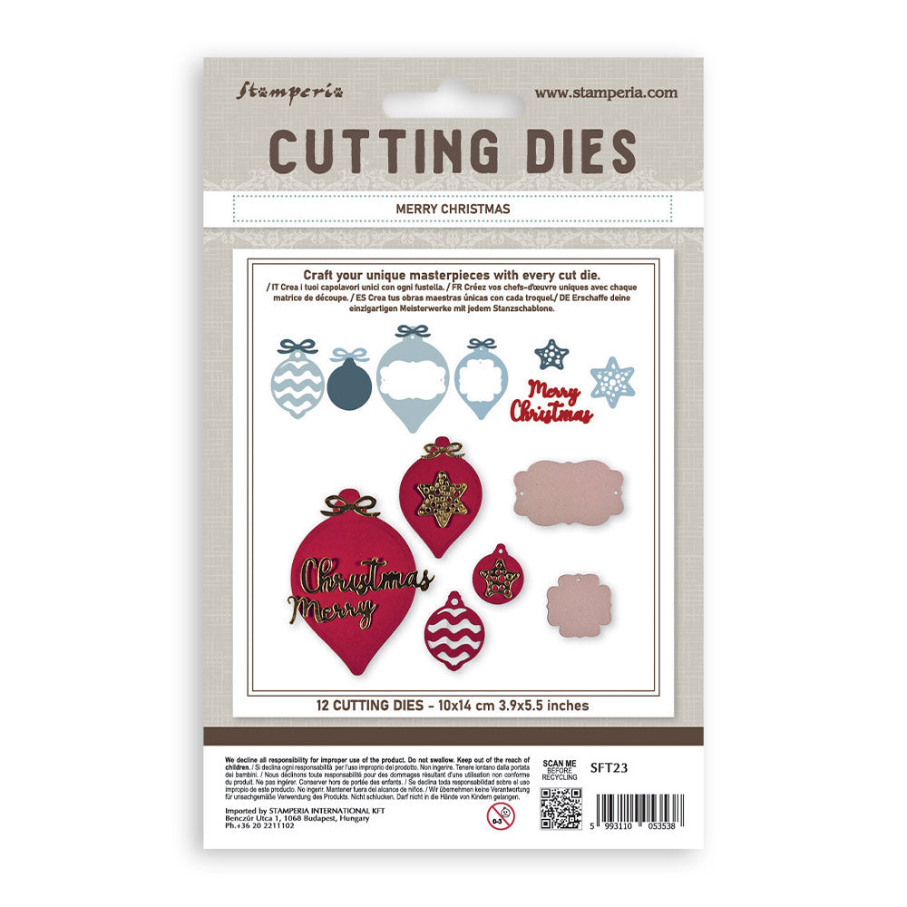 Stamperia A6 Cutting Die Merry Christmas - SFT23