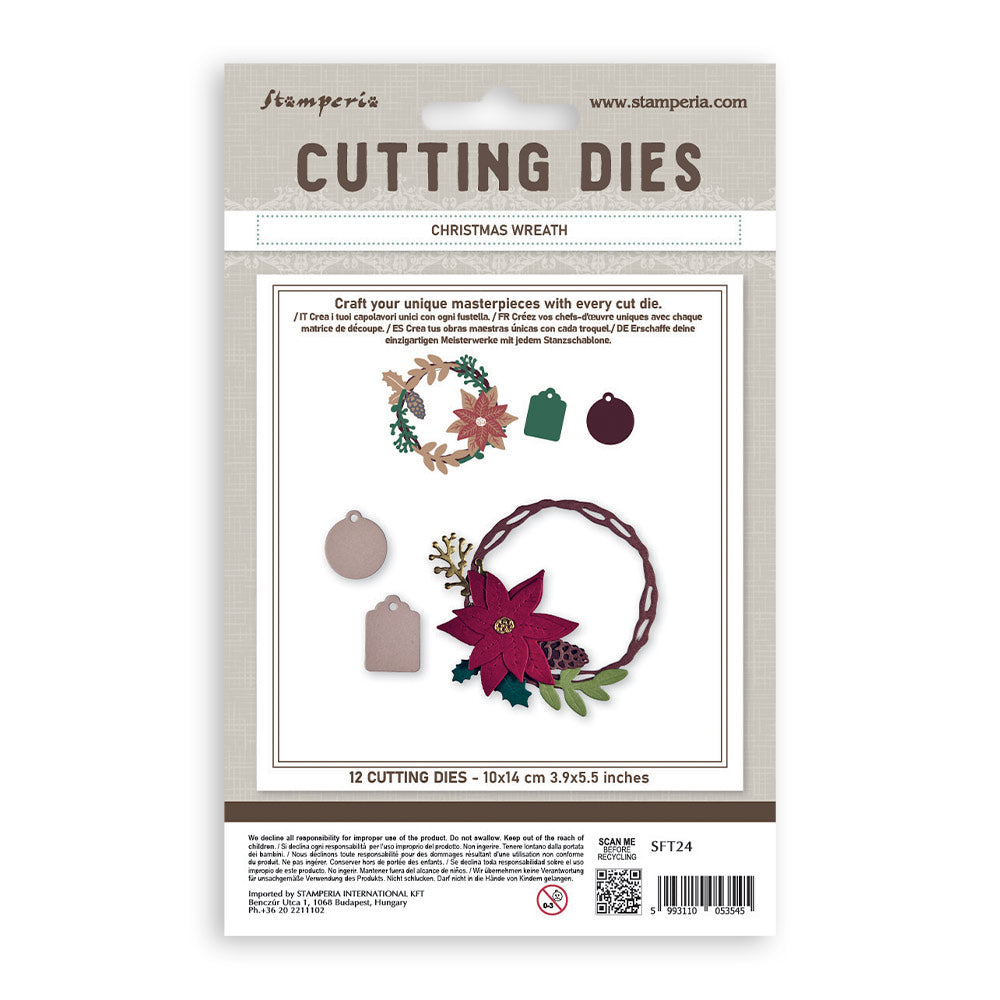 Stamperia A6 Cutting Die Christmas Wreath - SFT24
