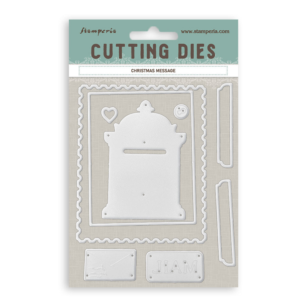 Stamperia A6 Cutting Die Christmas Message - SFT26
