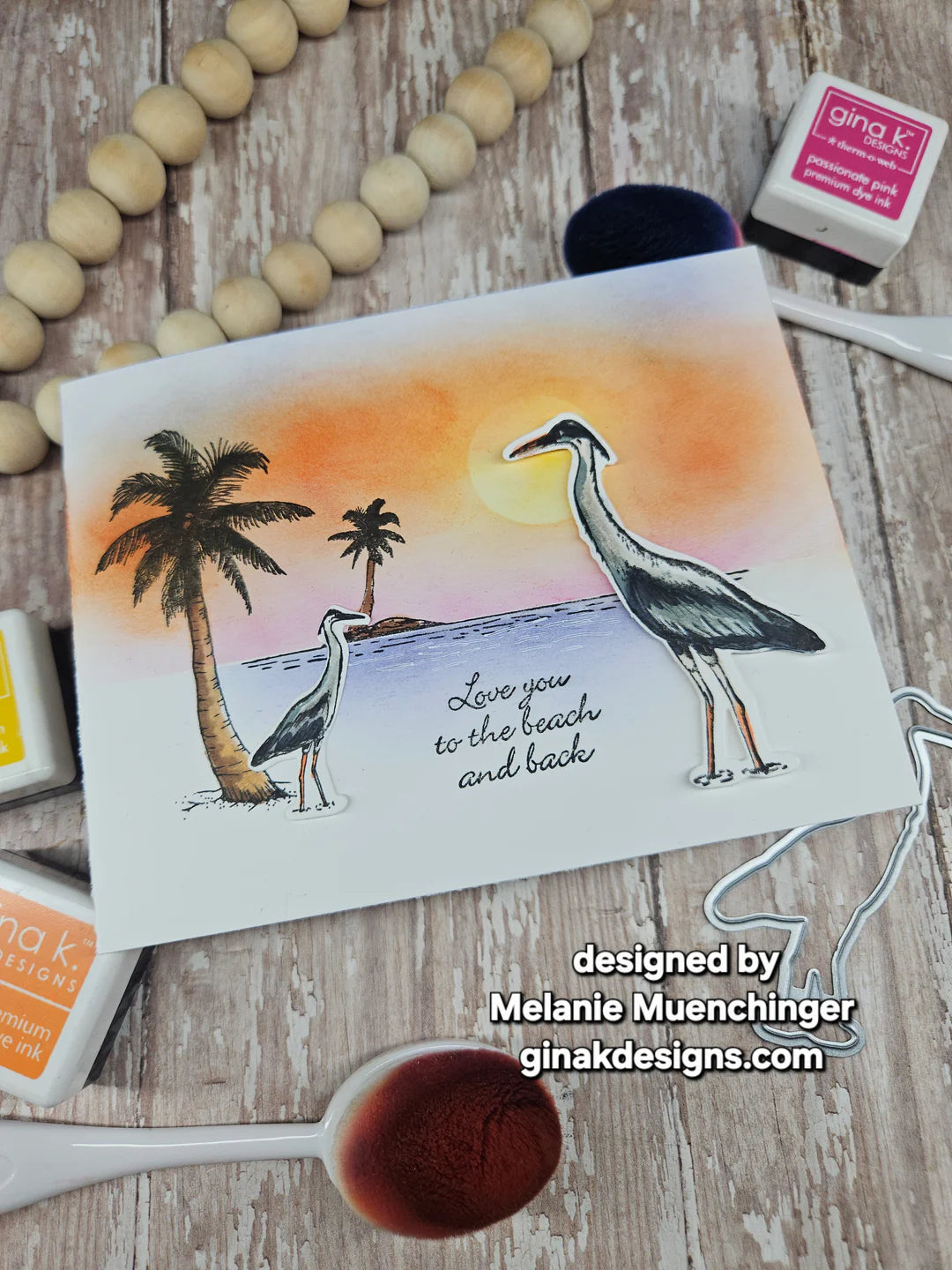 Gina K Design Bundle - Beach Frame (MM153) & Die Bundle