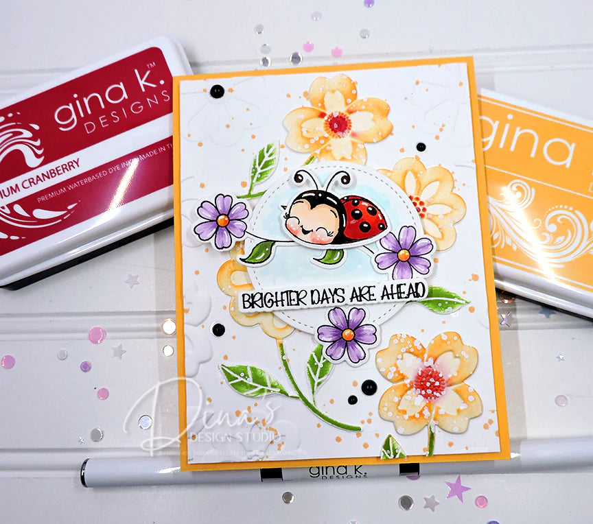 Gina K Design Bundle - Ladybug Garden (DG22) & Die Bundle