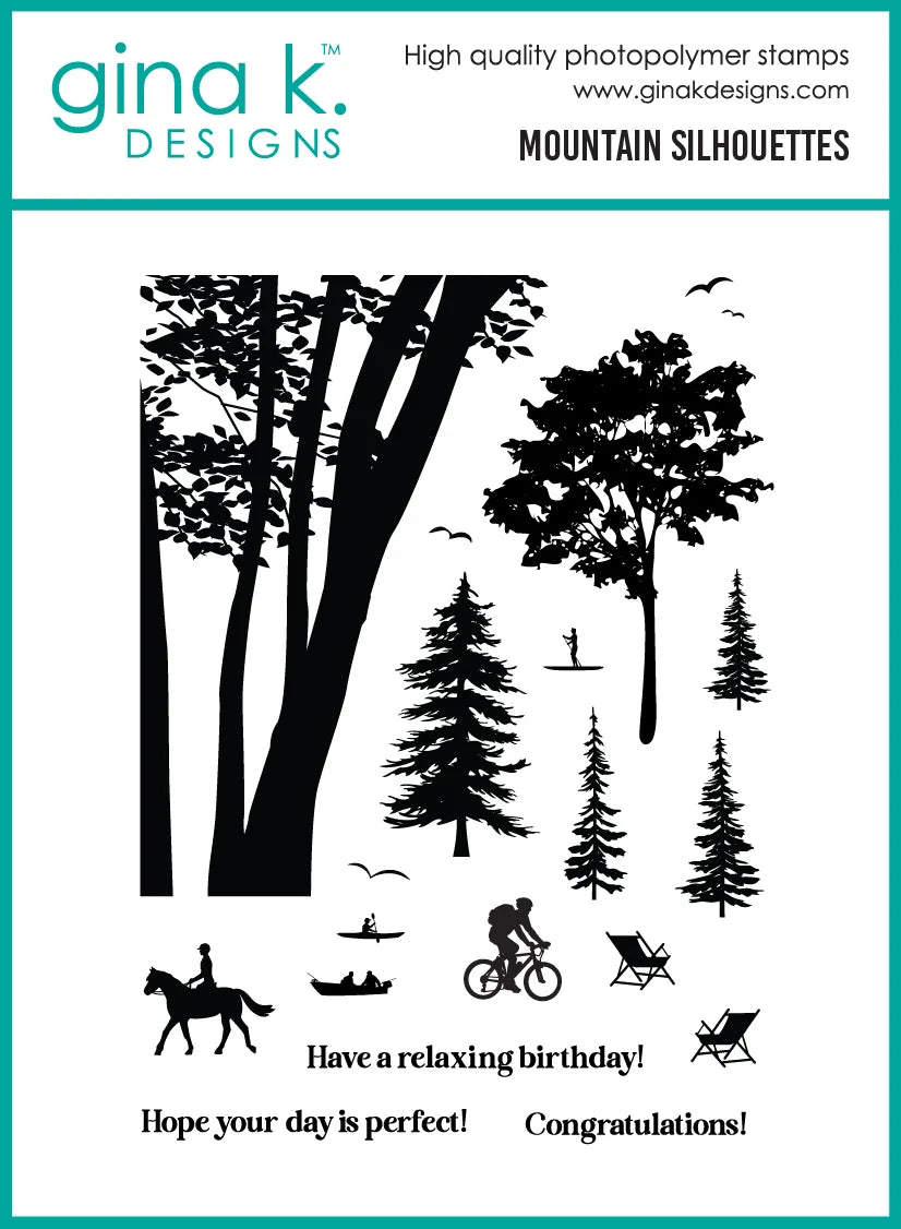 Gina K Designs Stamps – Mountain Silhouettes