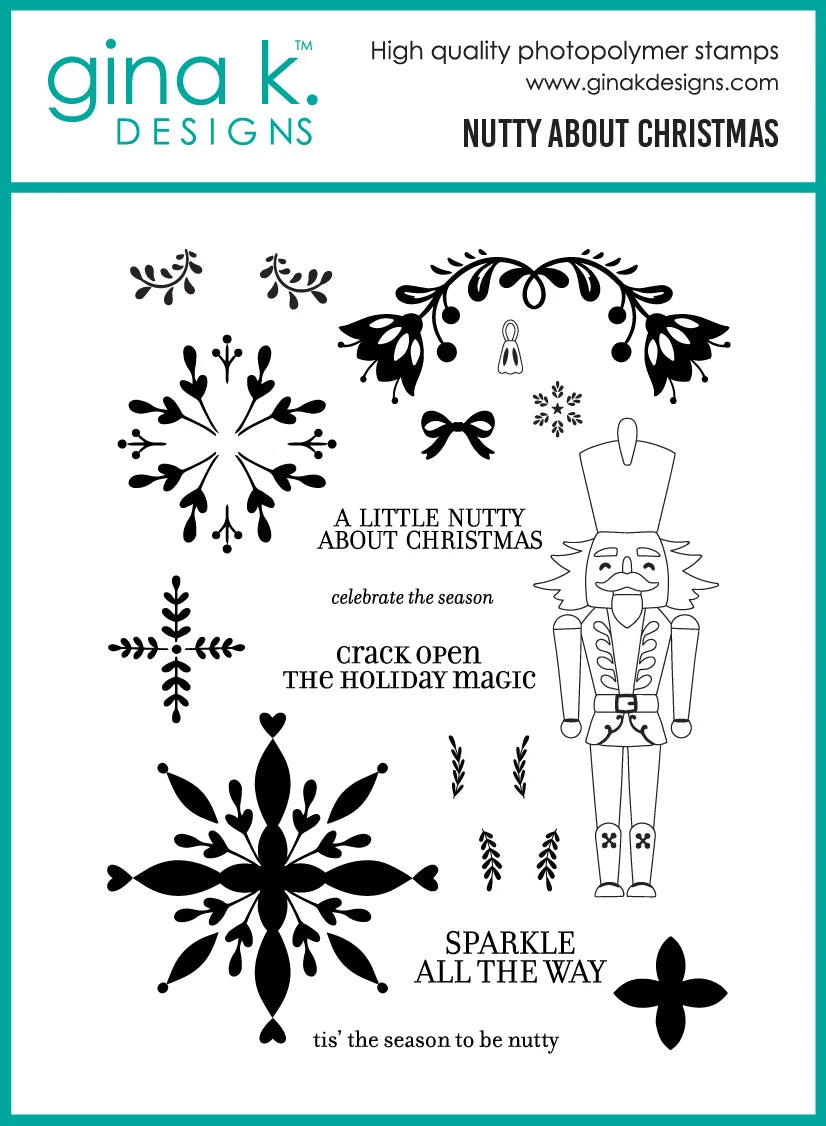 Gina K Designs Bundle with Stencils - Nutty About Christmas