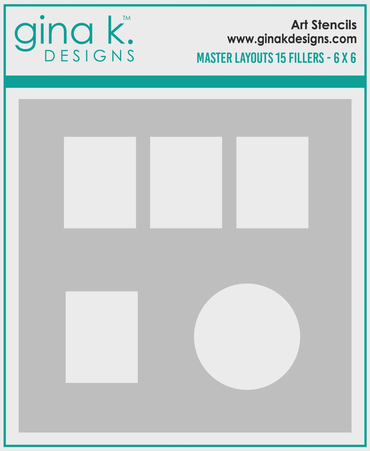 Gina K Designs STENCIL- Master Layouts 15 Fillers