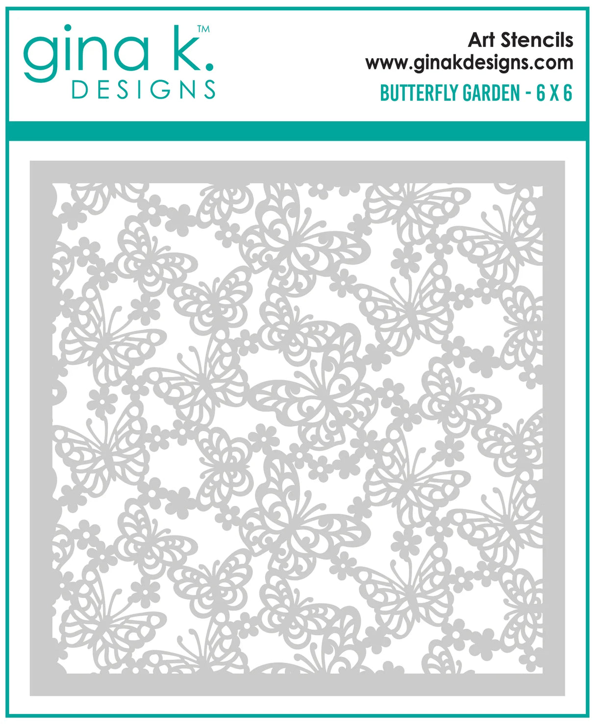 Gina K Designs STENCILS- Butterfly Garden