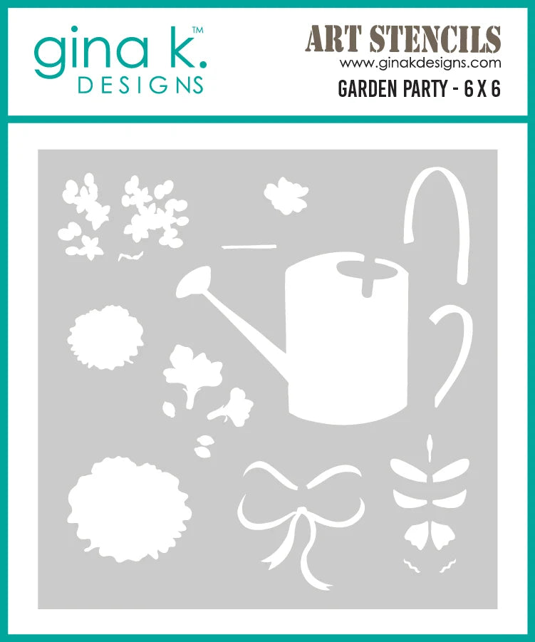 Gina K Designs Stencil – Garden Party