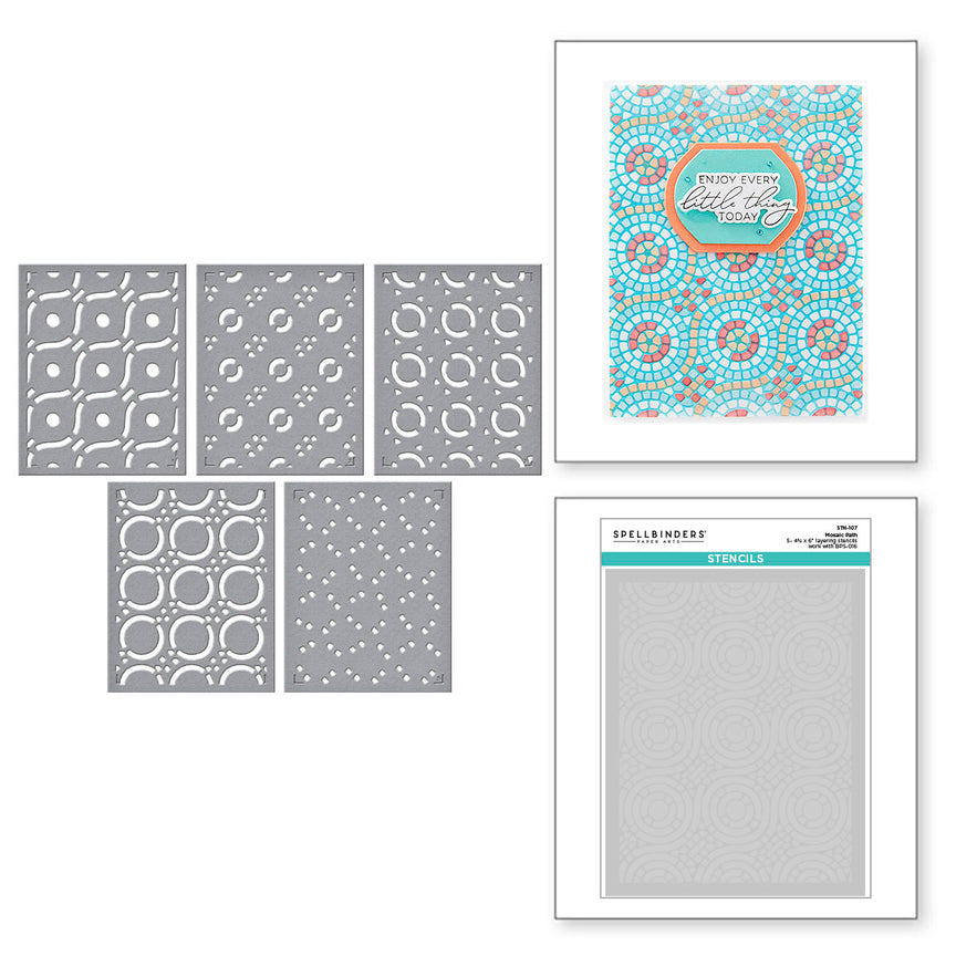 Spellbinders Mosaic Press Plates & Add on plate - BetterPress Society May 2025