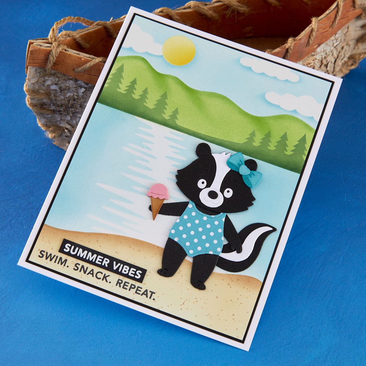 Spellbinders Lakeside Memories Layered Stencil