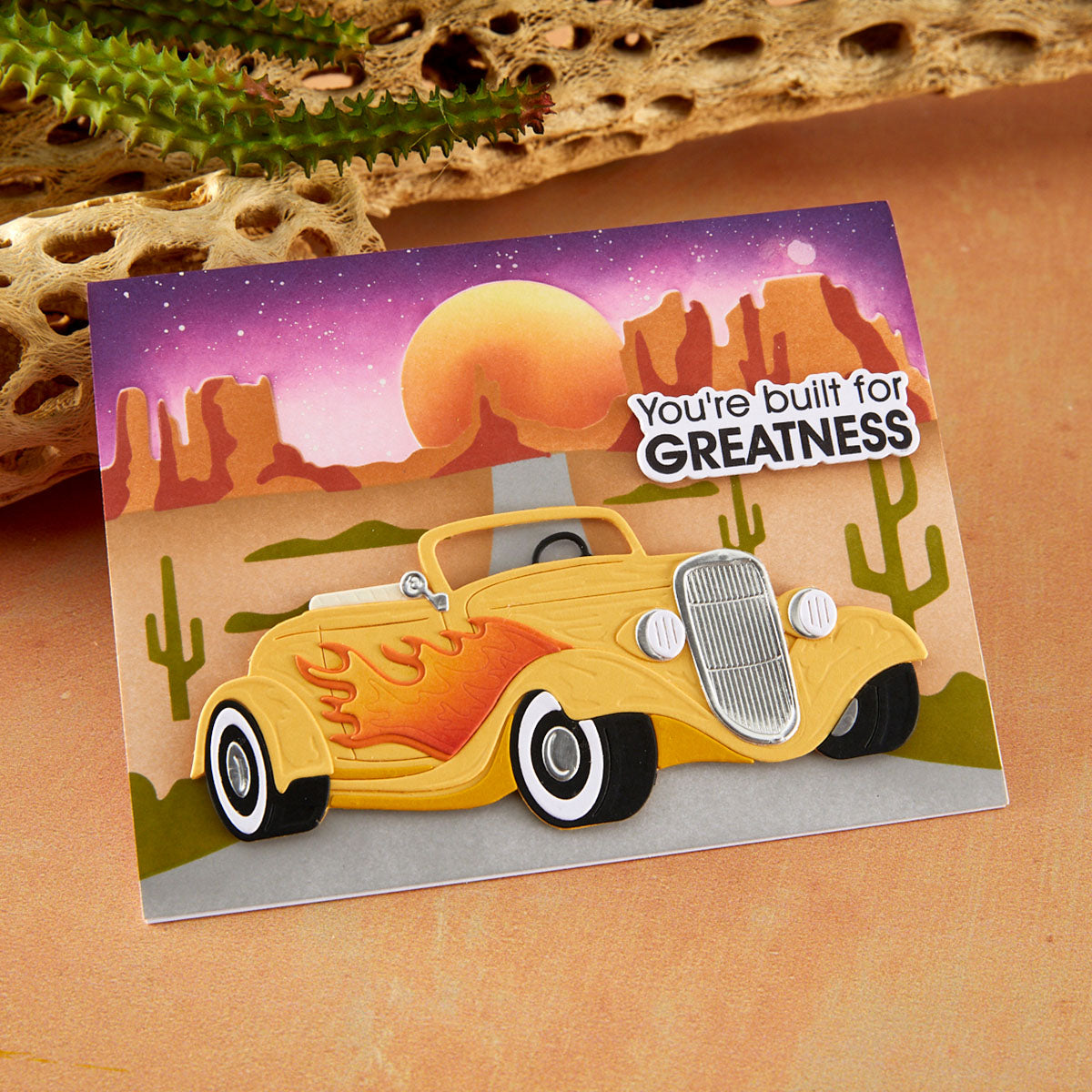 Spellbinders Highway Horizons - Desert Layered Stencils by Mindy Eggen