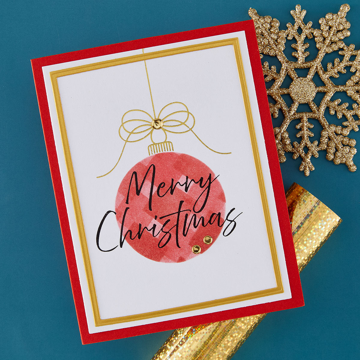 Spellbinders Tied with Cheer Press + Foil Plate & Stencil Bundle