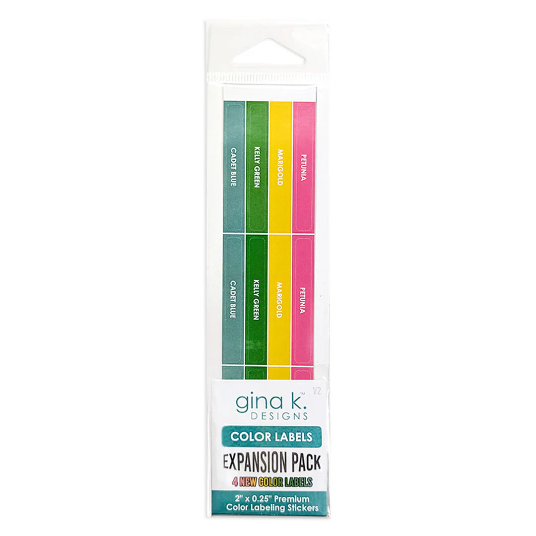 Gina K Designs STORAGE- Color Labels Expansion Pack 2