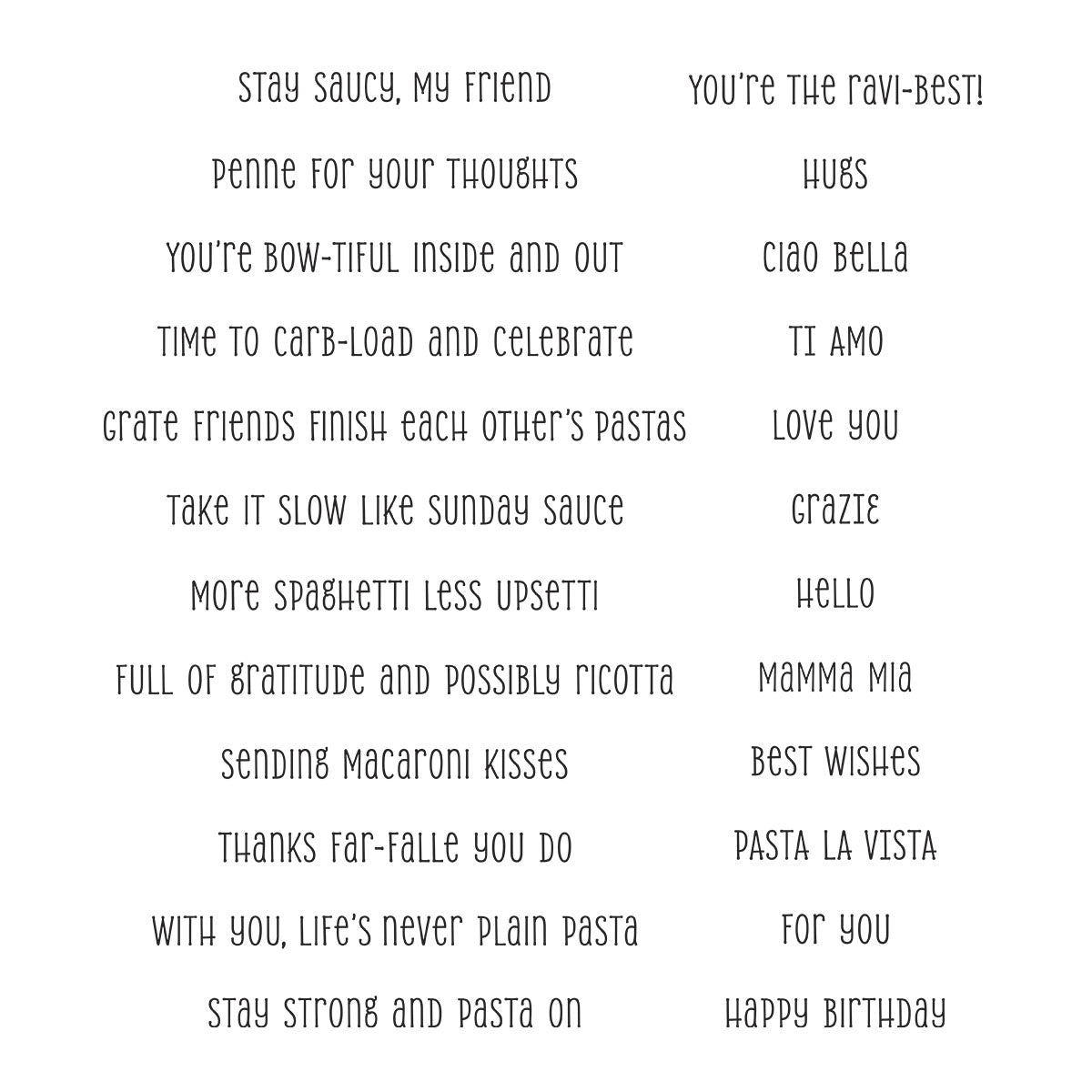 Spellbinders Buon Appetito Want It All! Bundle