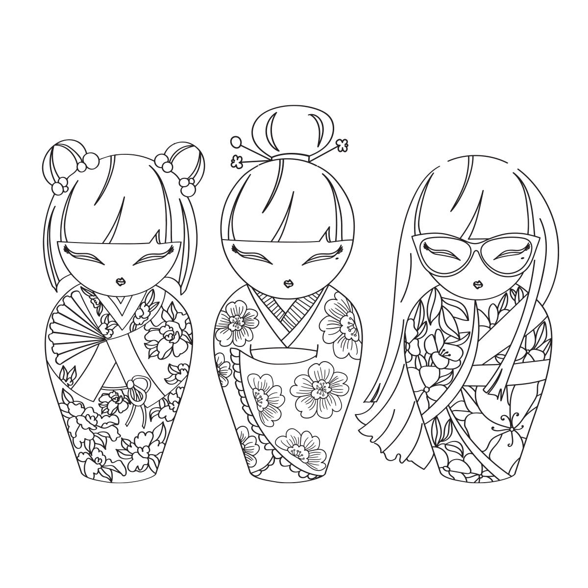 Spellbinders Spring in Kyoto Clear Stamp Set by Alex Syberia