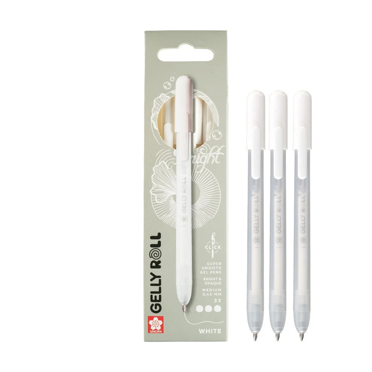 Sakura Gelly Roll Retractable Classic Set White 3pcs