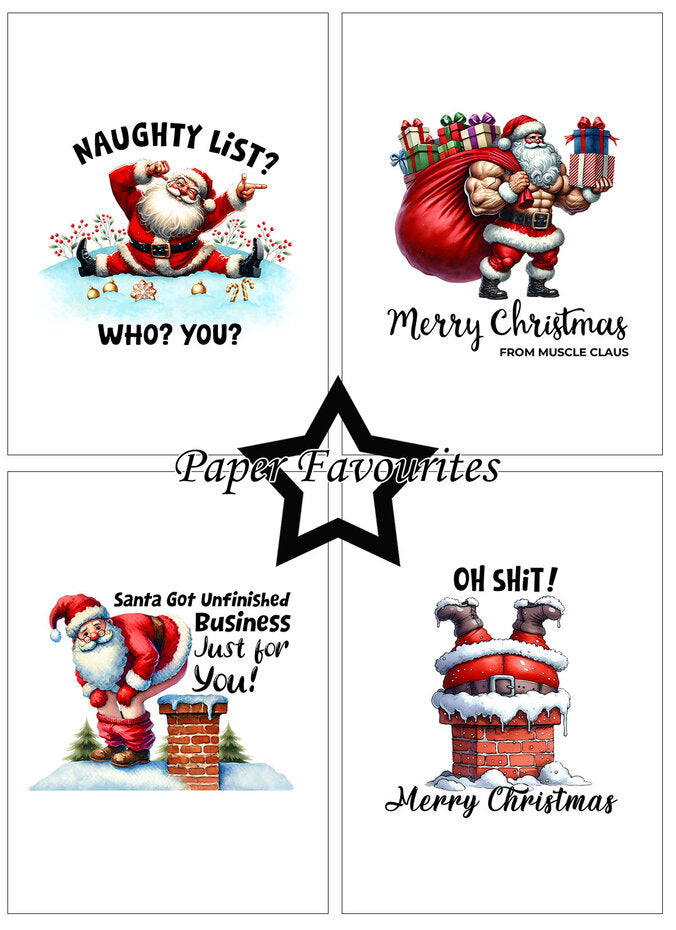Paper Favourites Sarcastic Santa A6 Paper Pad (PFA586)