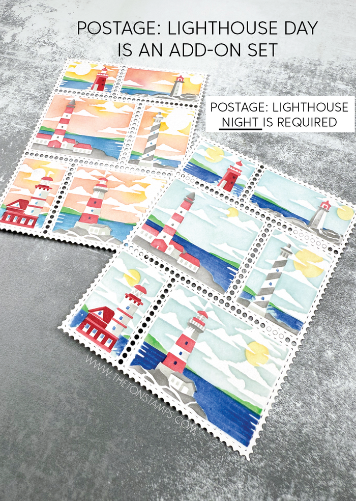 The Ton Stamps Postage: Lighthouse Day ADD ON