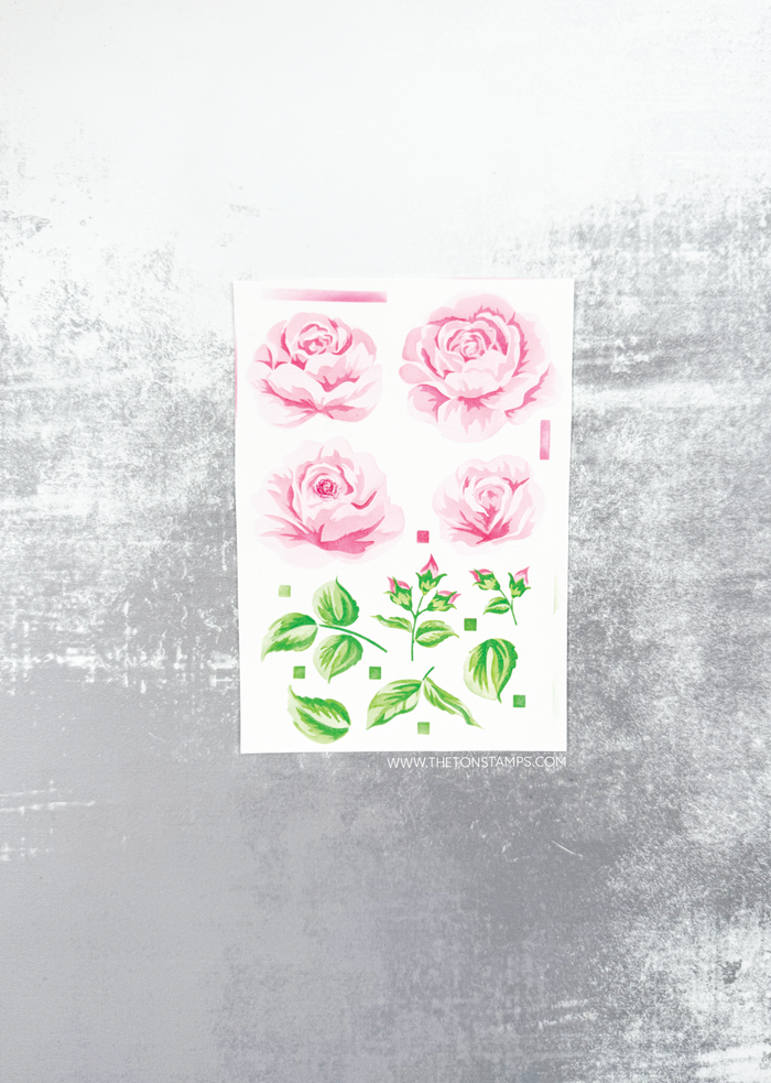 The Ton Stamps Rose Patch Layering Stencils