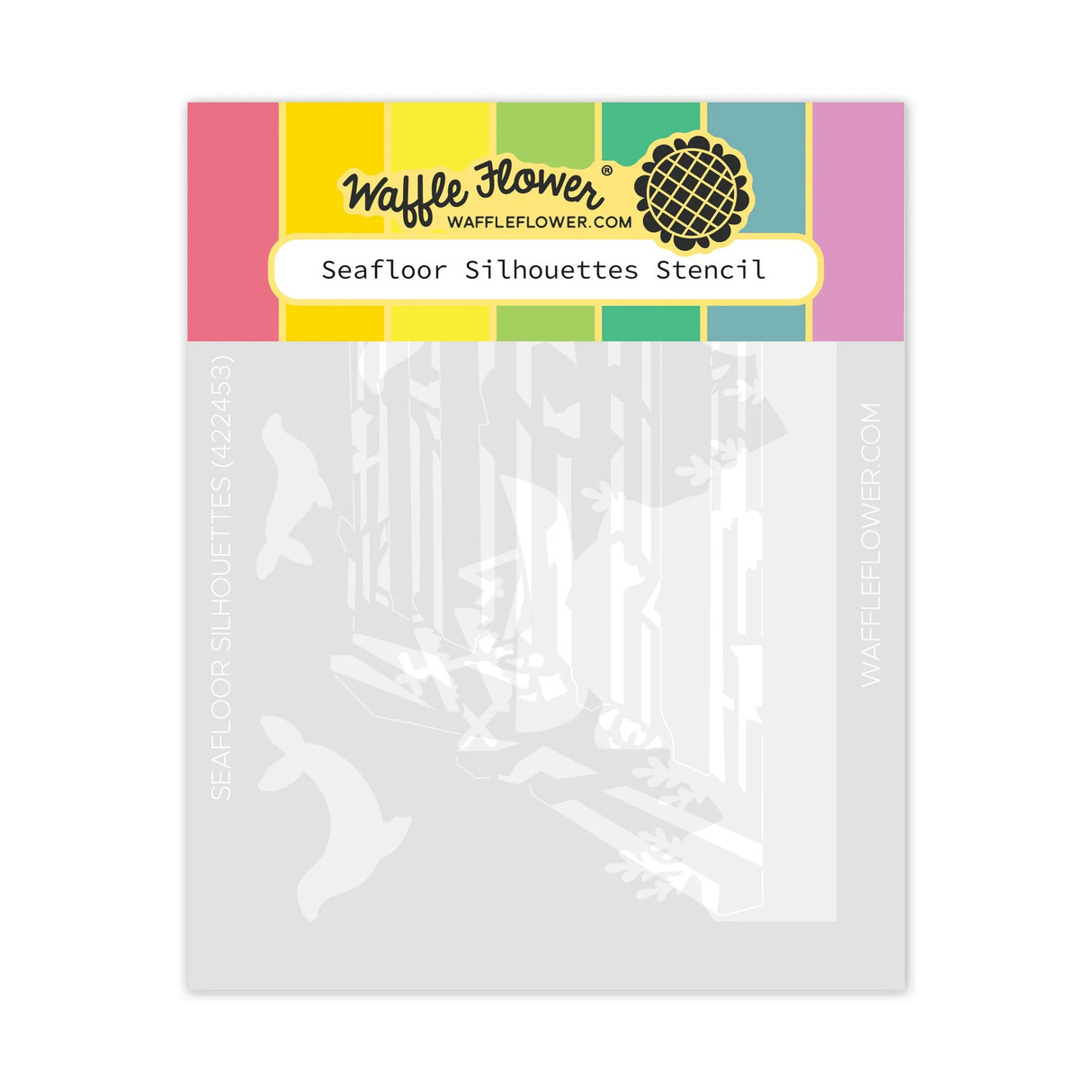 Waffle Flower Seafloor Silhouettes Stencil (422453)