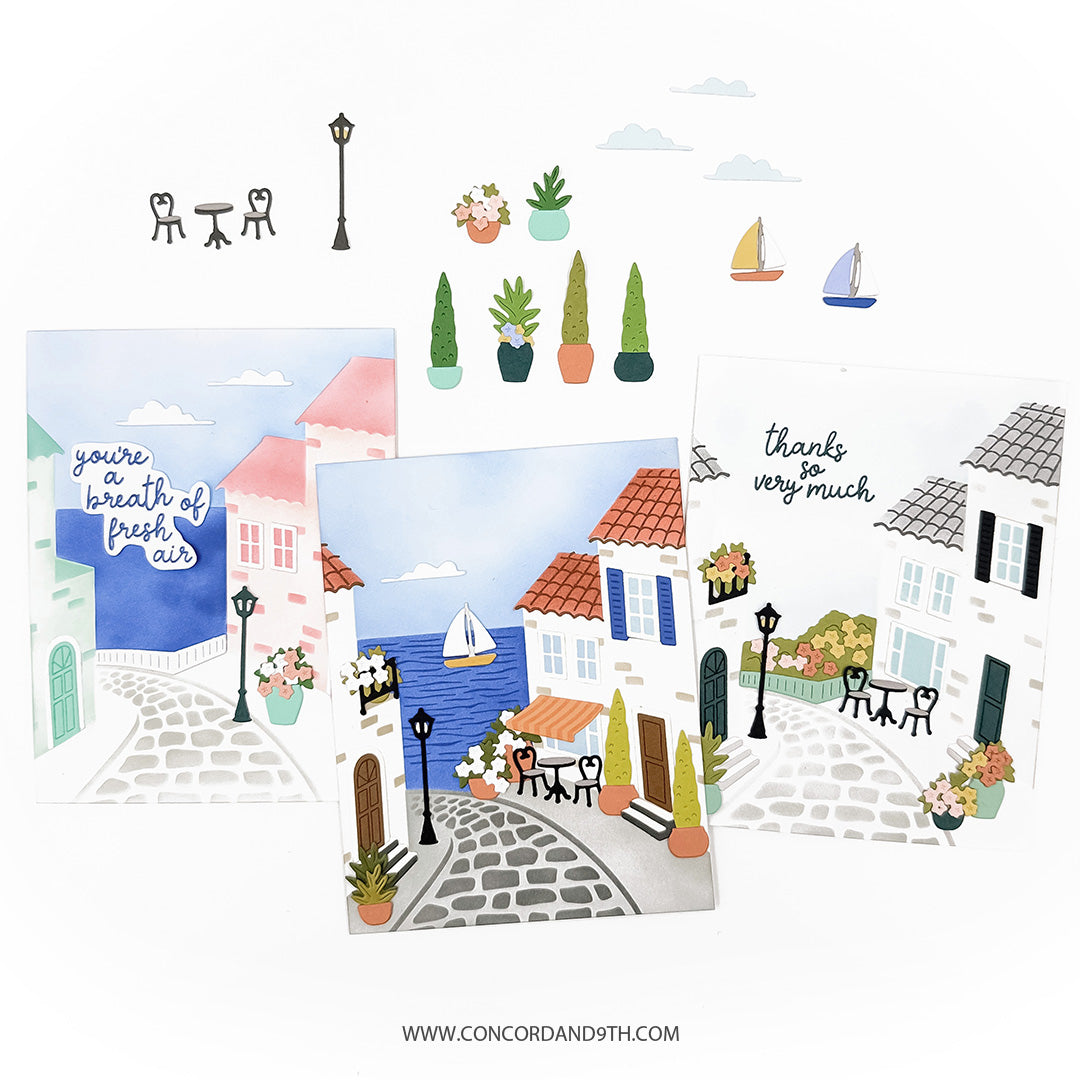 Concord & 9th Seaside Stamp Set (4 x 6) & Die Bundle