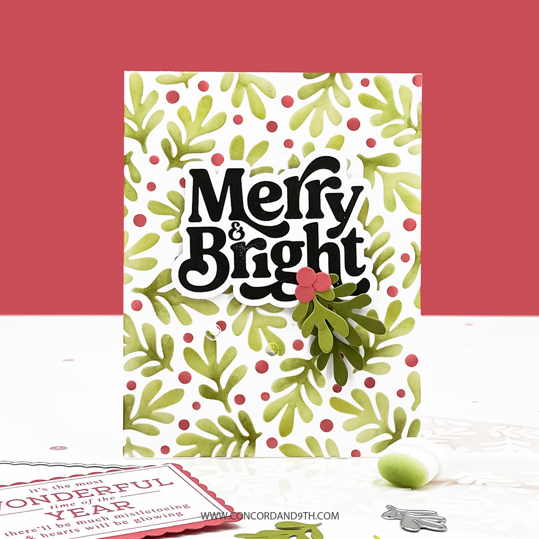 Concord & 9th Season's Greetings Stamp and Die Bundle