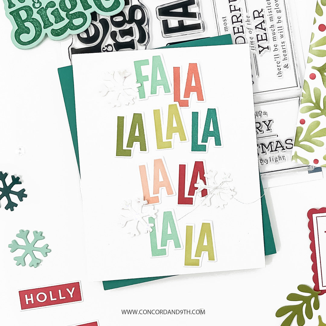 Concord & 9th Season's Greetings Stamp and Die Bundle