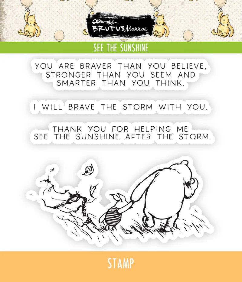 Brutus Monroe See the Sunshine 4x4 Stamp Set