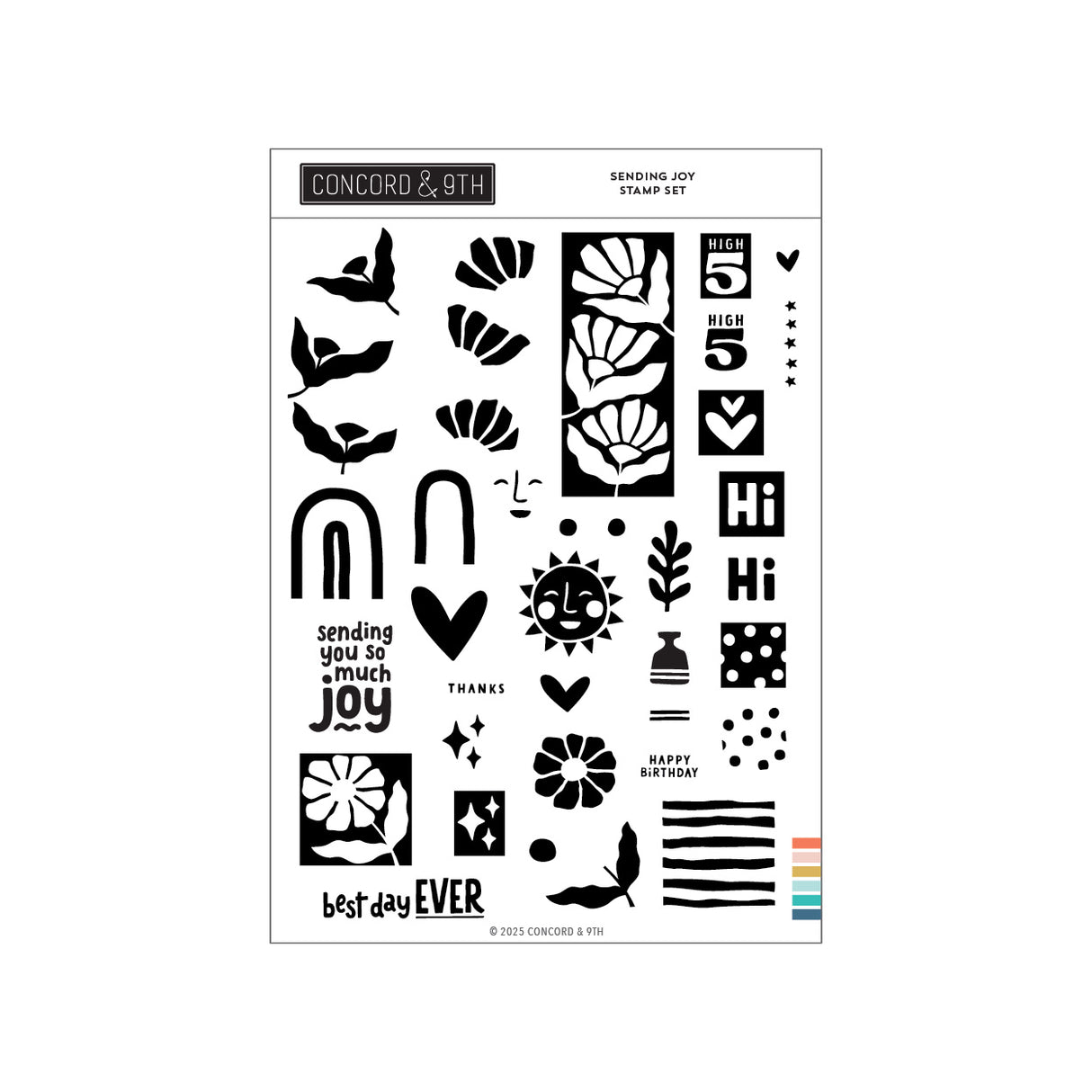 Concord & 9th Sending Joy Stamp Set / die Bundle