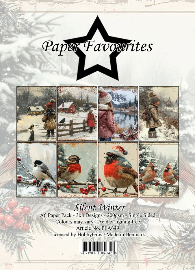 Paper Favourites Silent Winter A6 Paper Pack