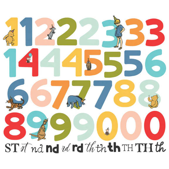 Simple Stories Say Cheese Classic Pooh Birthday - Number Bits & Pieces