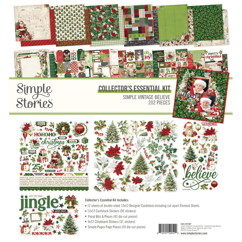 Simple Stories Simple Vintage Believe Collectors Essentials Kit (25501) 12x12