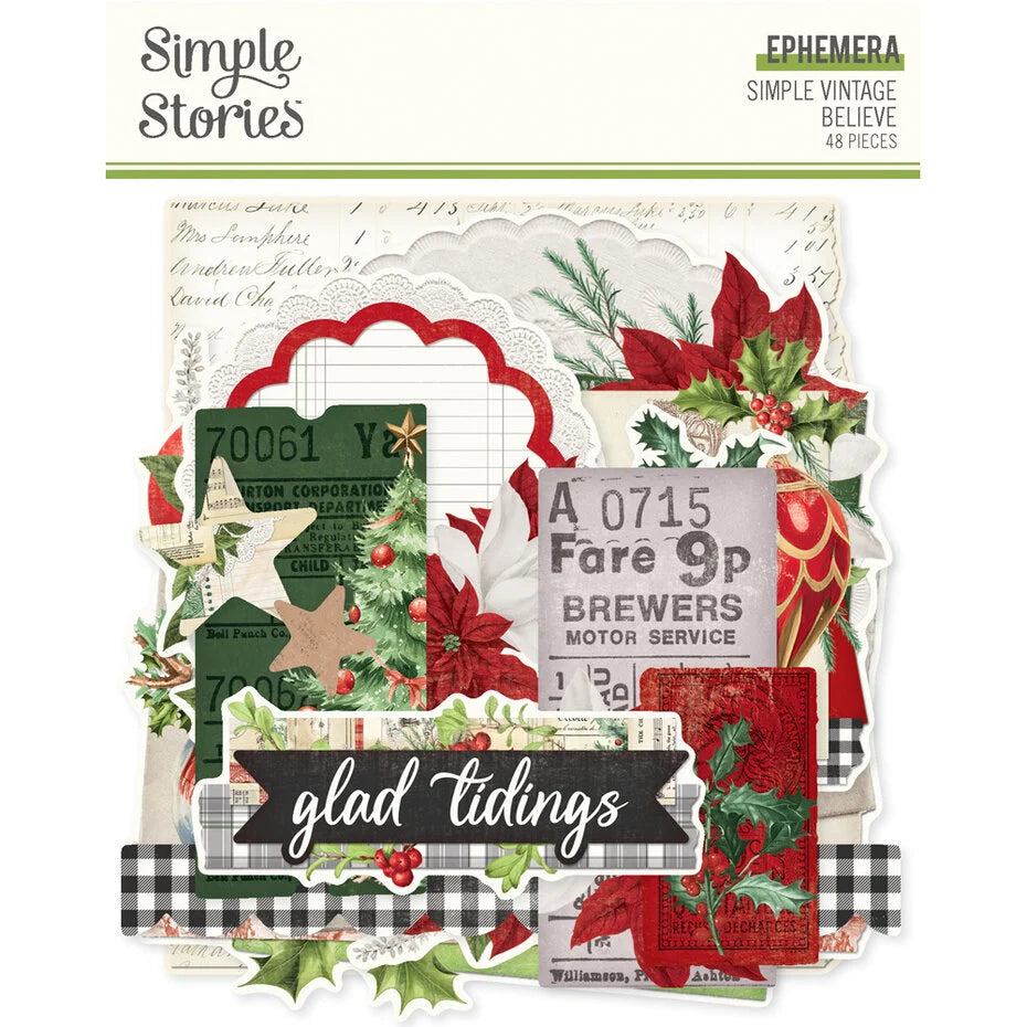 Simple Stories Simple Vintage Believe Ephemera (25529)