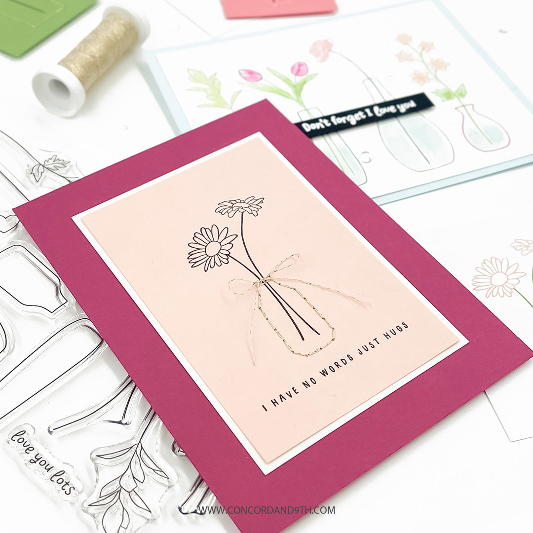 Concord & 9th Simple Stems Stamp Set (4" x 8) & Die Bundle