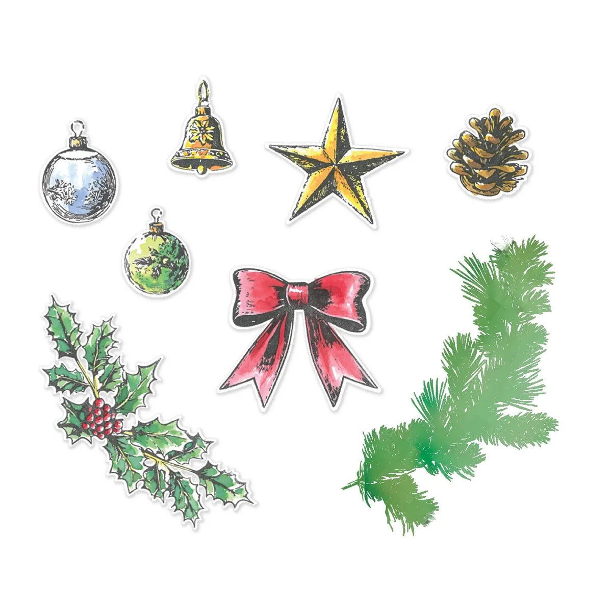 Sizzix Build a Wreath Clear Stamp and Framelits Die Set by 49 & Market - 667175