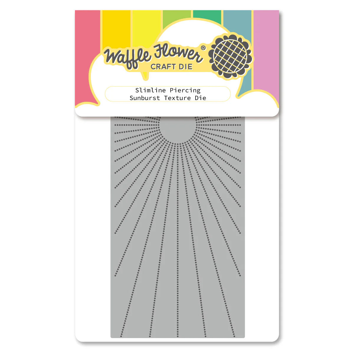 Waffle Flower Slimline Piercing Sunburst Texture Die - 422512
