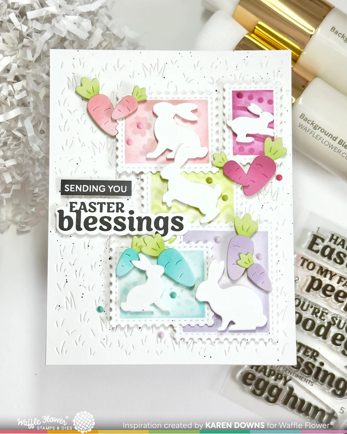 Waffle Flower Craft Small Patterns Stencil