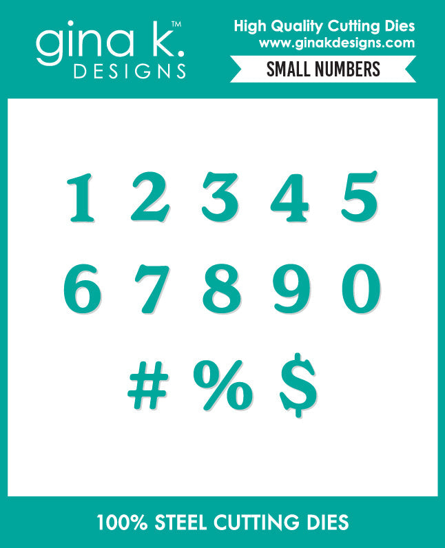 Gina K Designs DIE – Small Numbers