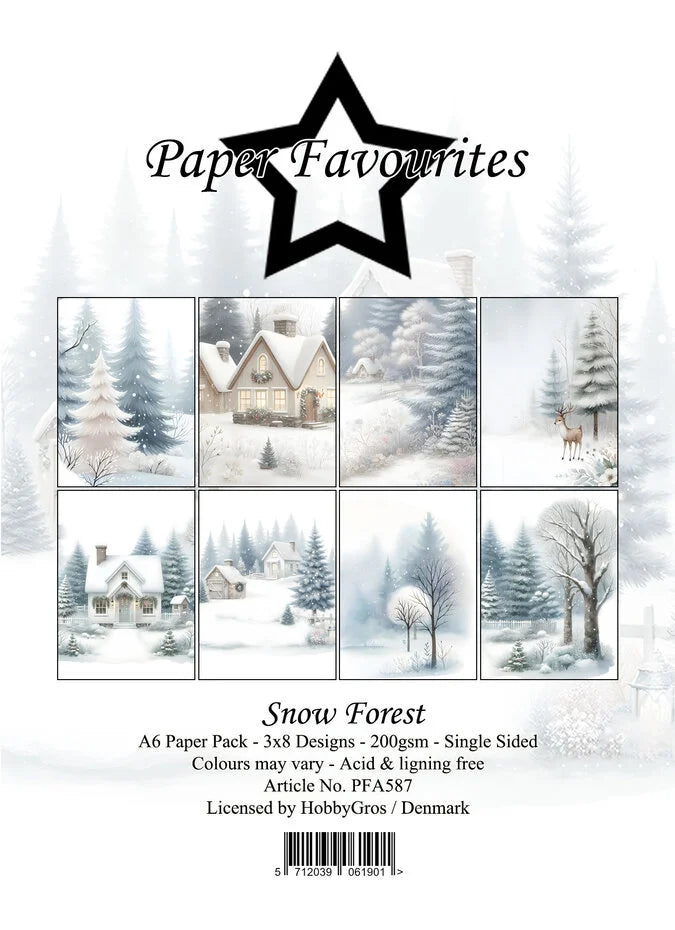 Paper Favourites Snow Forest A6 Paper Pad (PFA587)