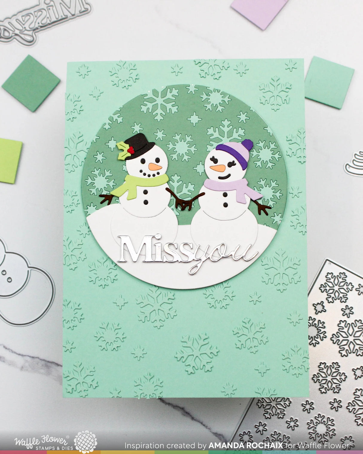 Waffle Flower Crafts Snow Fun Die