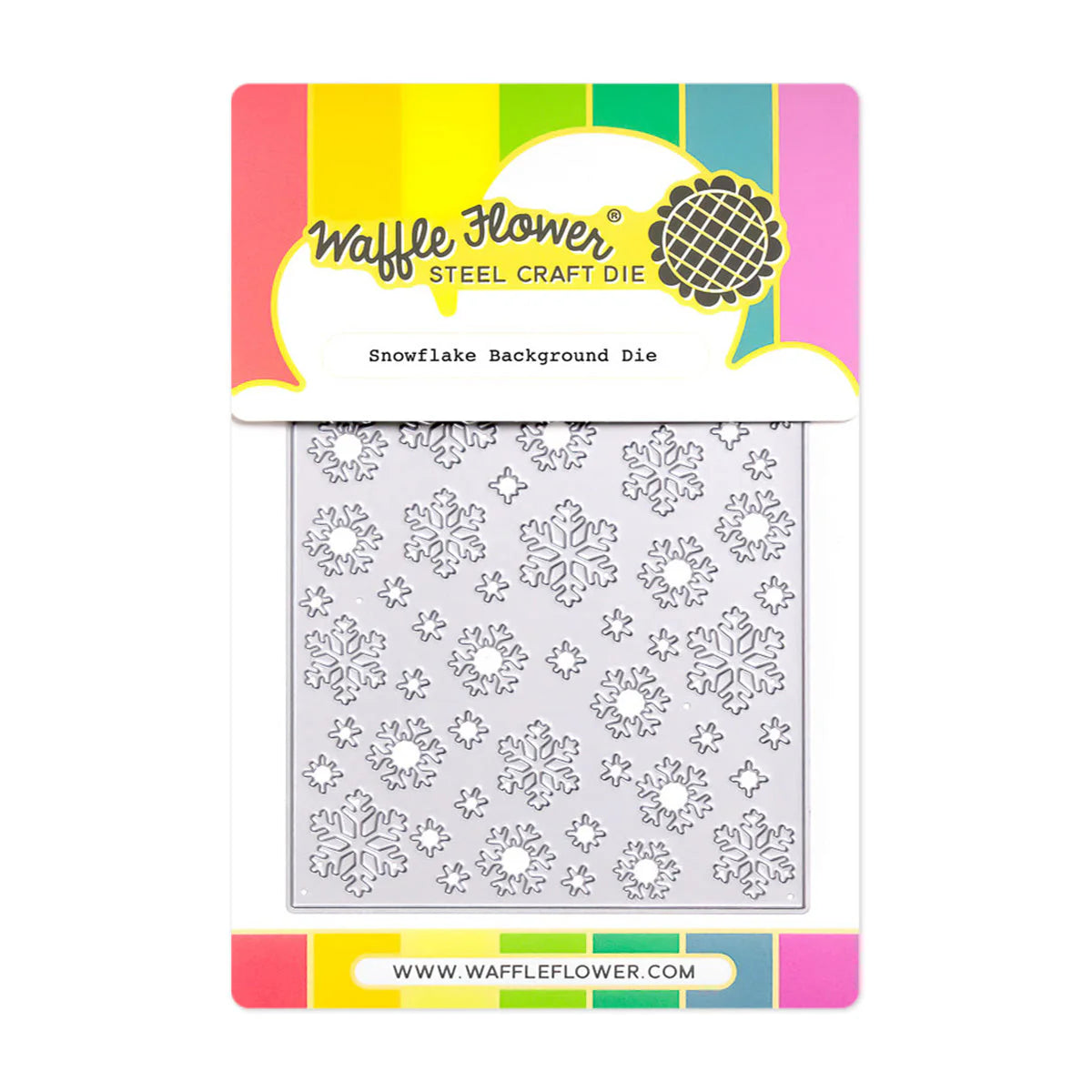 Waffle Flower Crafts Snowflake Background Die