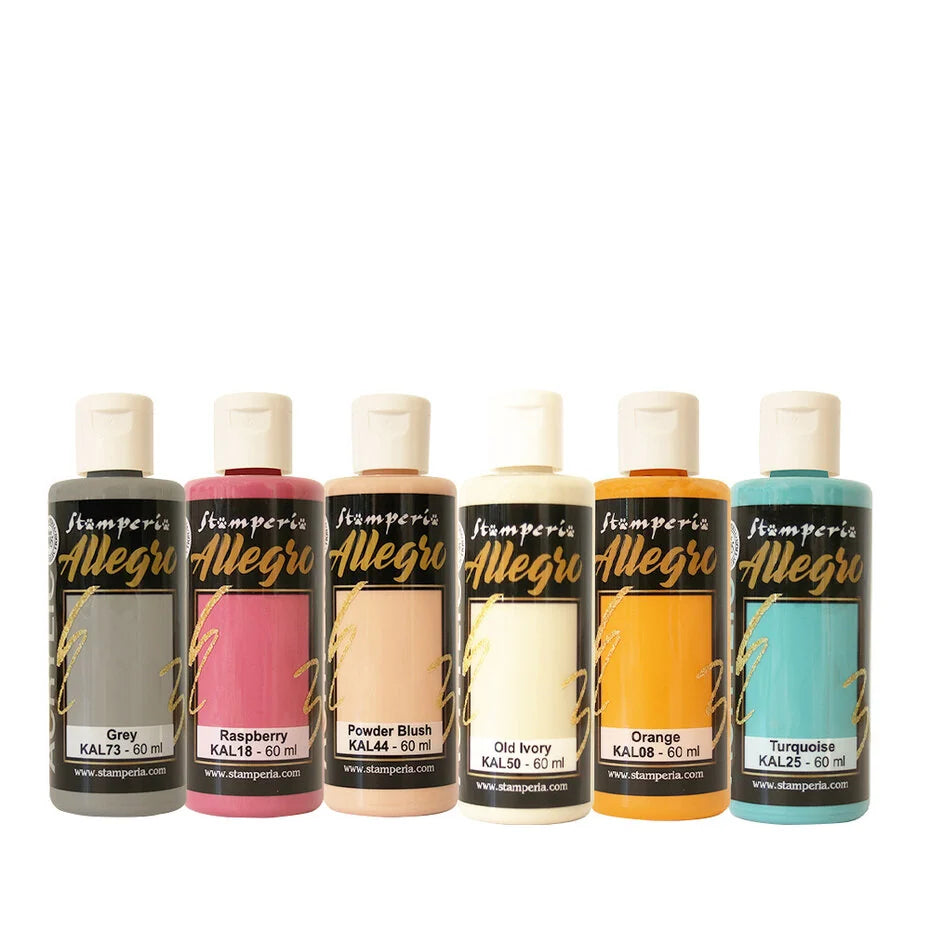 Stamperia Furry Friends 2 Allegro Paint Kit (6pcs) by Antonis Tzanidakis