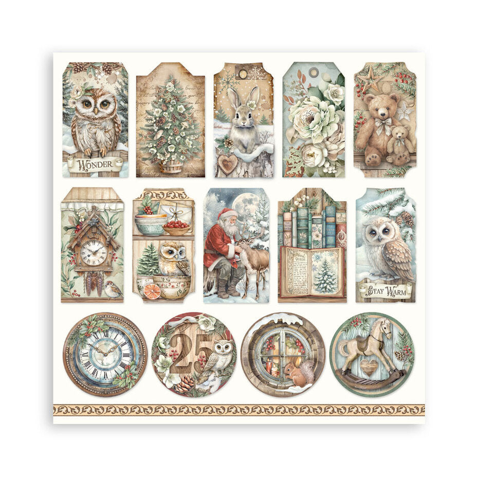 Stamperia The Owl's House 8x8 Inch Paper Pack Maxi (Single Face) (SBBSXB16)