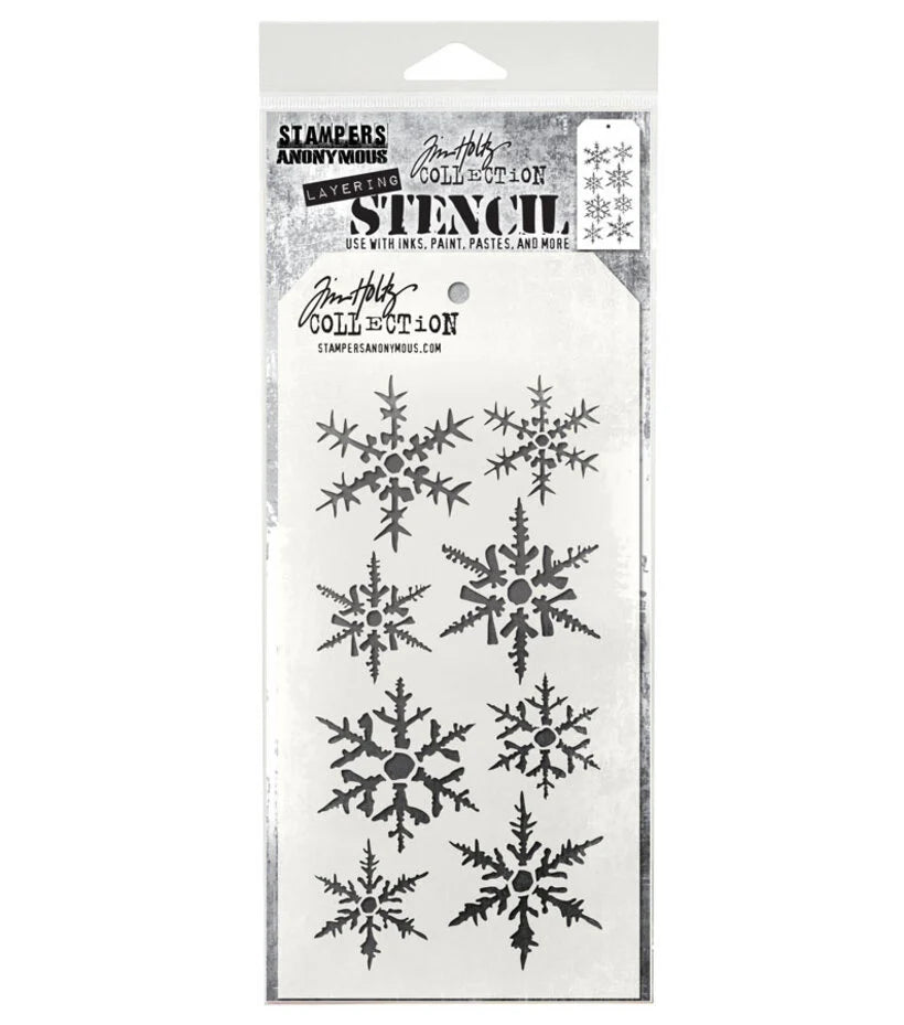Stampers Anonymous Snowflakes Tim Holtz Layering Stencil (THS050)