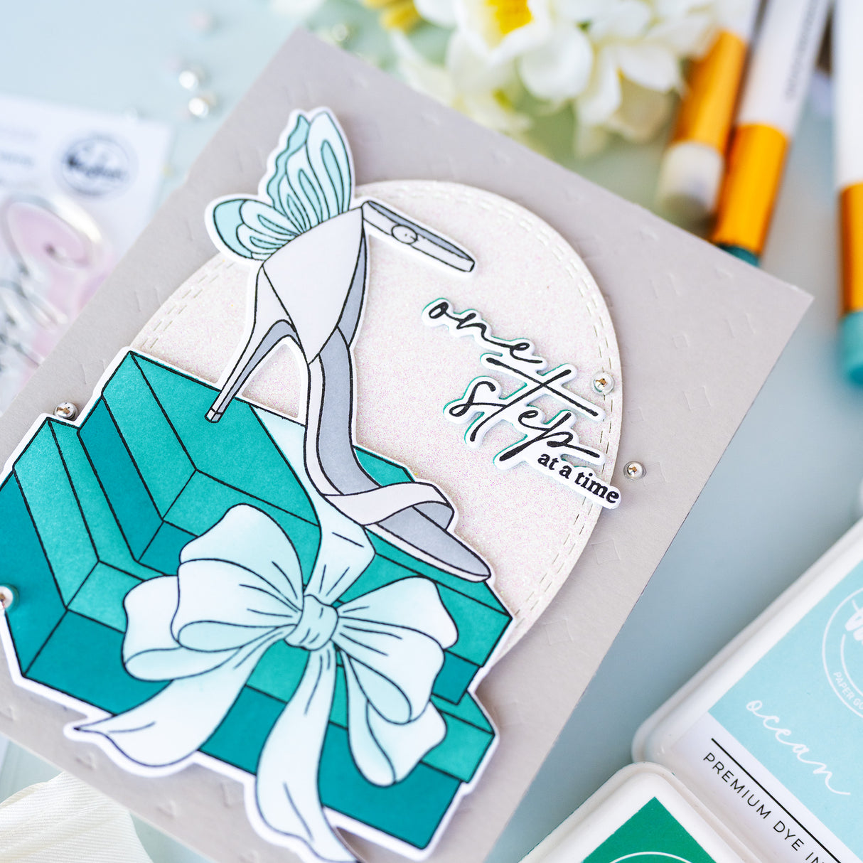 Pinkfresh Studio Step into Style Stamp, Die & Stencil Bundle