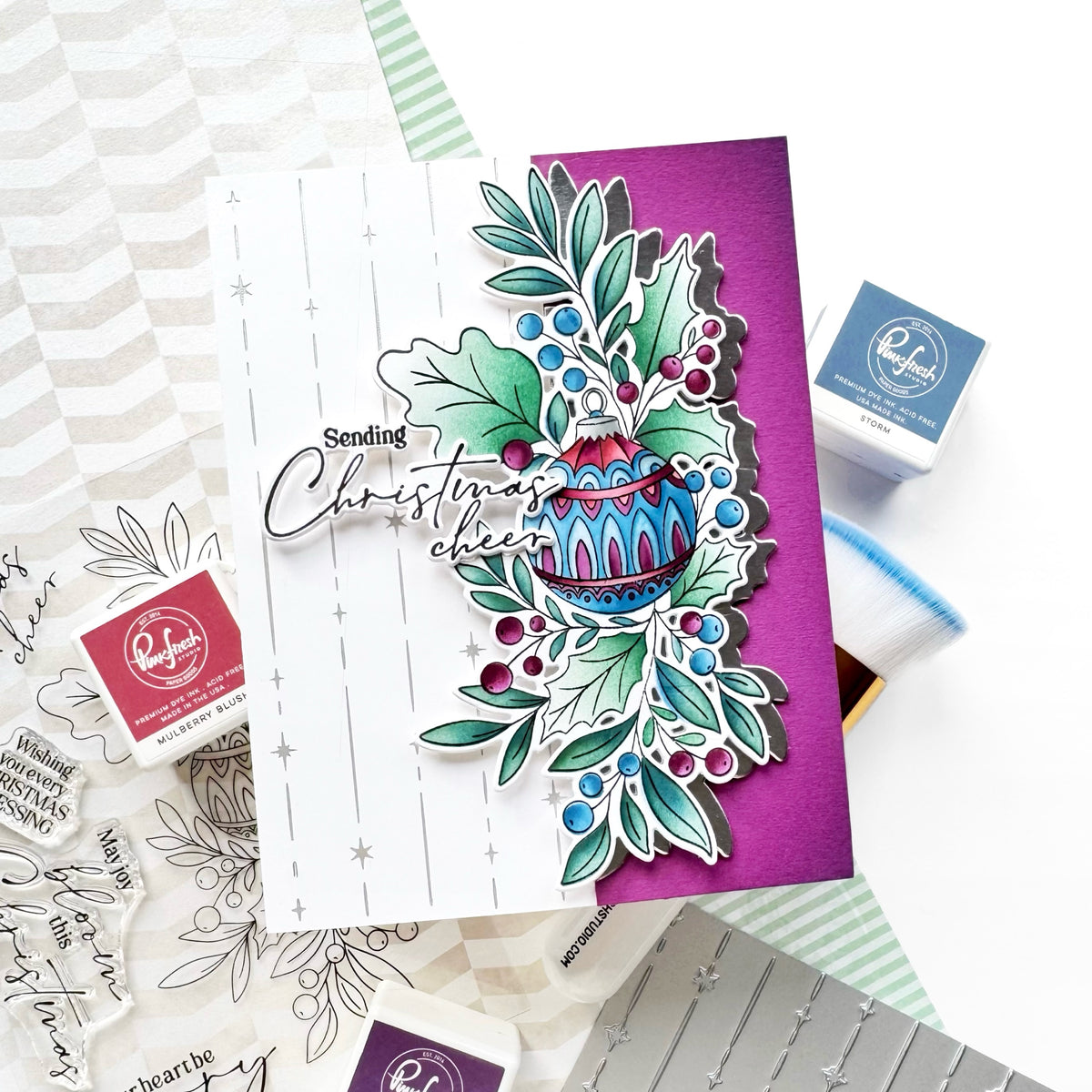 Pinkfresh Studio Starlit Strands press plate