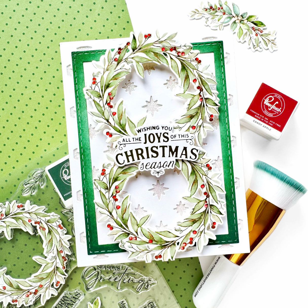 Pinkfresh Studio Treasured Greetings press plate