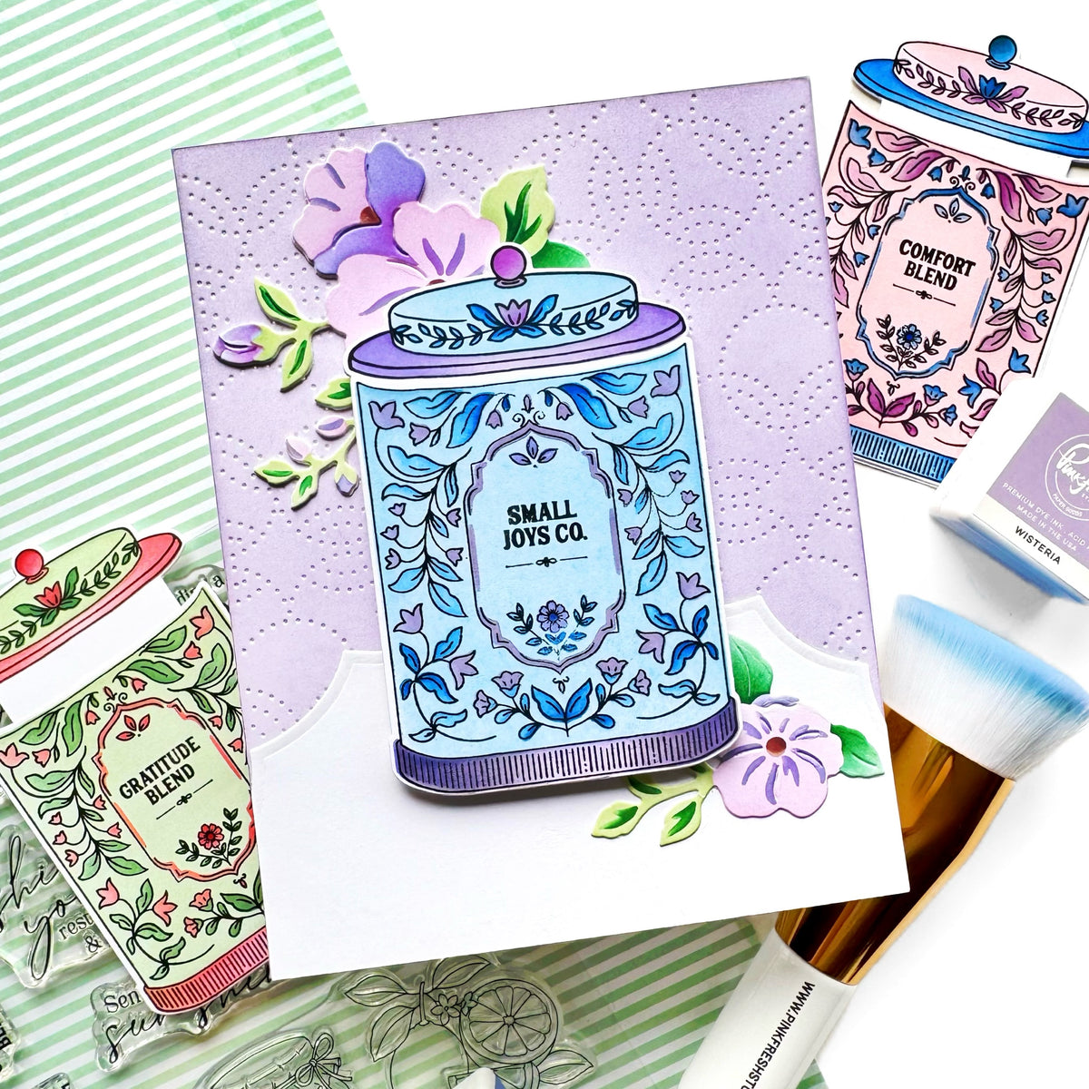 Pinkfresh Studio Leafy Loops coverplate die