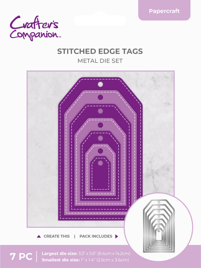 Crafter’s Companion Stitched Edge Metal Die – Tags (CC-MD-SETA)