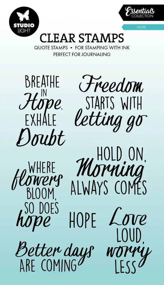 Studio Light Quotes Hope Essentials Clear Stamps (SL-ES-STAMP925)