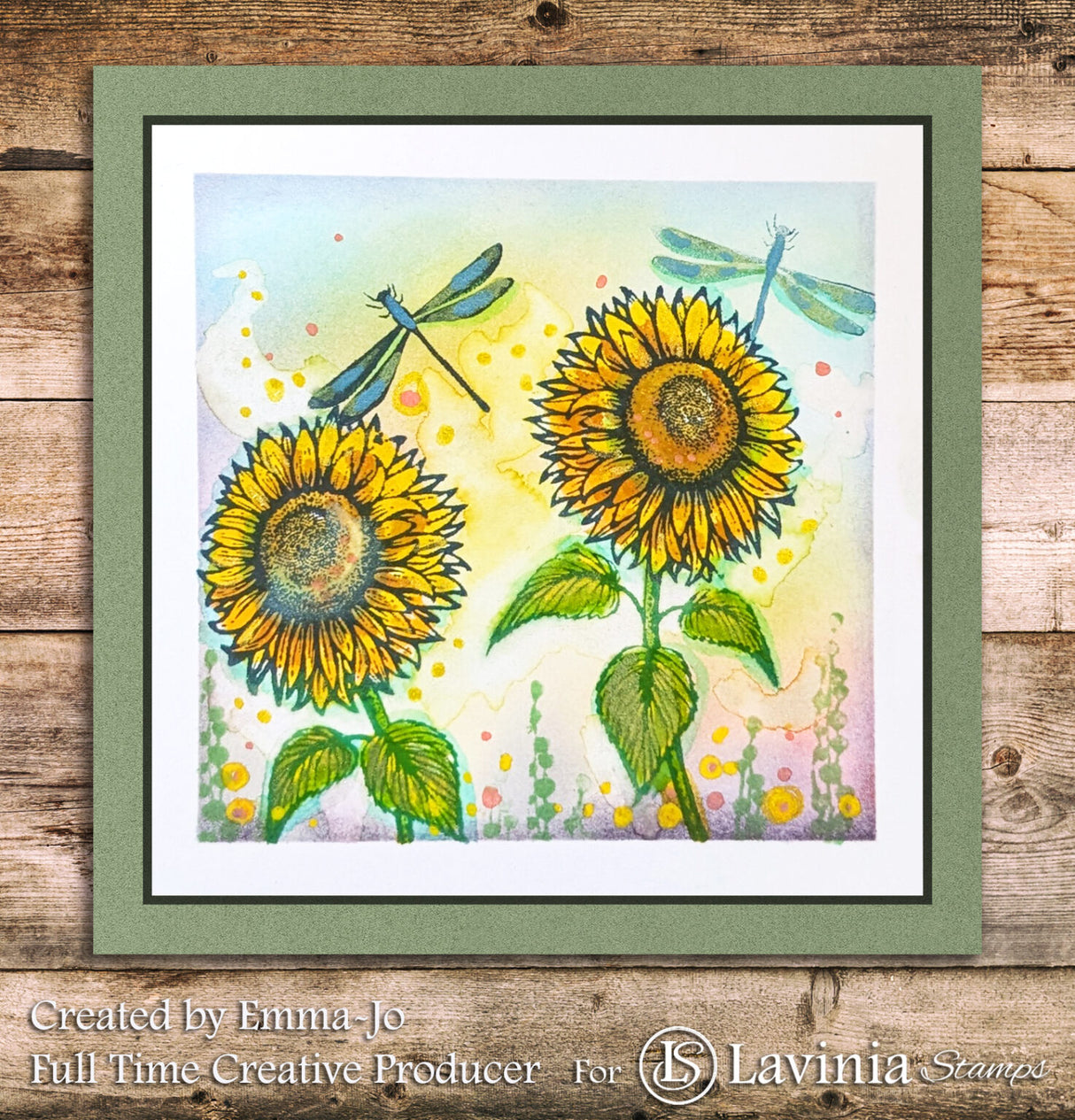 Lavinia Stamp Sunflower 1 Stamp LAV991