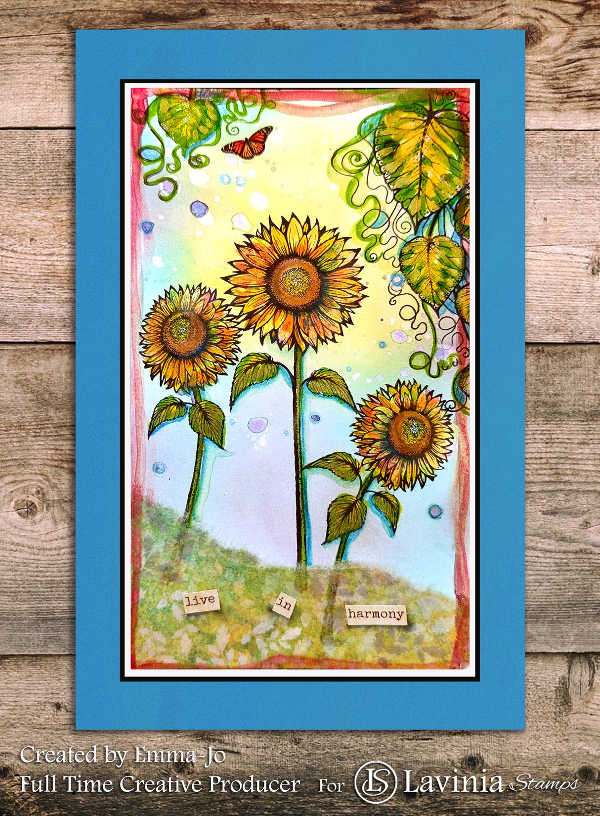 Lavinia Stamp Sunflower 2 Stamp LAV992